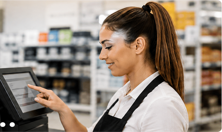 Soluzioni Longo per il punto vendita con registratore touch