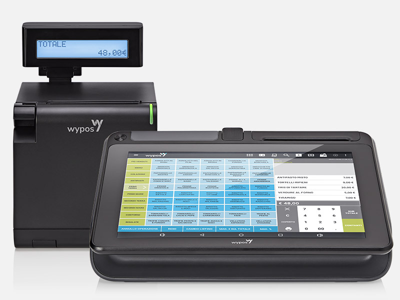WyCash 600 vista del sistema di cassa touch screen
